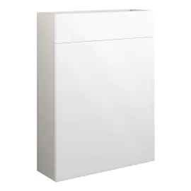 Vasca Liscio 600mm Slim WC Unit - White Gloss (Grey Cab) 