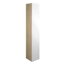 Vasca Liscio 300mm Tall Unit - White Gloss (Oak Cab) 
