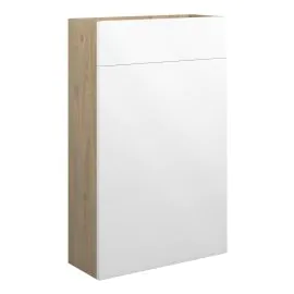 Vasca Liscio 500mm Slim WC Unit - White Gloss (Oak Cab) 