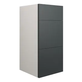 Vasca Liscio 300mm Standard 3 Drawer Unit - Matt Graphite Grey (Grey Cab) 