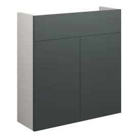 Vasca Liscio 600mm Slim Basin Unit - Matt Graphite Grey (Grey Cab) 