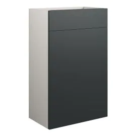 Vasca Liscio 500mm Standard WC Unit - Matt Graphite Grey (Grey Cab) 