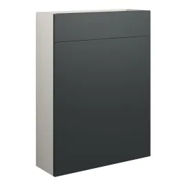 Vasca Liscio 600mm Slim WC Unit - Matt Graphite Grey (Grey Cab) 