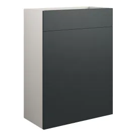 Vasca Liscio 600mm Standard WC Unit - Matt Graphite Grey (Grey Cab) 