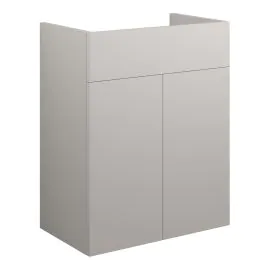 Vasca Liscio 500mm Standard Basin Unit - Matt Dove Grey (Grey Cab) 