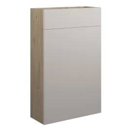 Vasca Liscio 500mm Slim WC Unit - Matt Dove Grey (Oak Cab) 