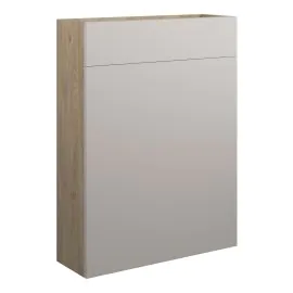 Vasca Liscio 600mm Slim WC Unit - Matt Dove Grey (Oak Cab) 