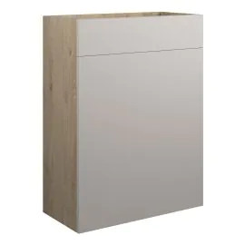 Vasca Liscio 600mm Standard WC Unit - Matt Dove Grey (Oak Cab) 
