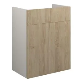 Vasca Liscio 500mm Standard Basin Unit - Havana Oak (Grey Cab) 