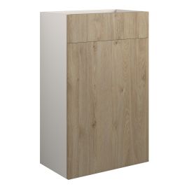 Vasca Liscio 500mm Standard WC Unit - Havana Oak (Grey Cab) 
