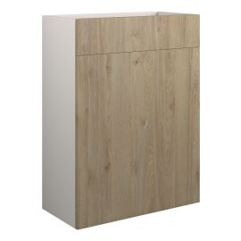 Vasca Liscio 600mm Standard WC Unit - Havana Oak (Grey Cab) 