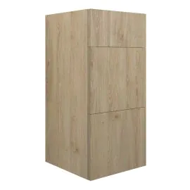 Vasca Liscio 300mm Standard 3 Drawer Unit - Havana Oak (Oak Cab) 