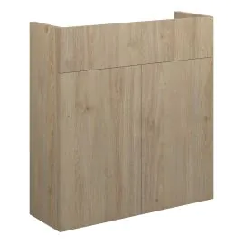 Vasca Liscio 600mm Slim Basin Unit - Havana Oak (Oak Cab) 