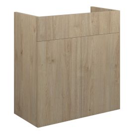 Vasca Liscio 600mm Standard Basin Unit - Havana Oak (Oak Cab) 