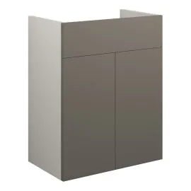 Vasca Liscio 500mm Standard Basin Unit - Matt Stone (Grey Cab) 