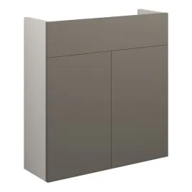 Vasca Liscio 600mm Slim Basin Unit - Matt Stone (Grey Cab) 