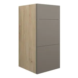 Vasca Liscio 300mm Standard 3 Drawer Unit - Matt Stone (Oak Cab) 