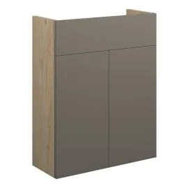 Vasca Liscio 500mm Slim Basin Unit - Matt Stone (Oak Cab) 