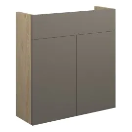 Vasca Liscio 600mm Slim Basin Unit - Matt Stone (Oak Cab) 