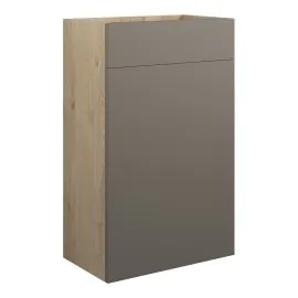 Vasca Liscio 500mm Standard WC Unit - Matt Stone (Oak Cab) 