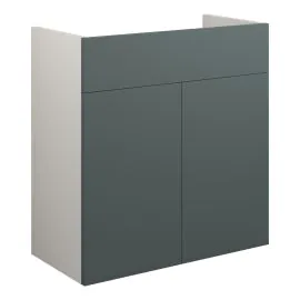 Vasca Liscio 600mm Standard Basin Unit - Matt Green (Grey Cab) 