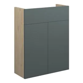 Vasca Liscio 500mm Slim Basin Unit - Matt Green (Oak Cab) 