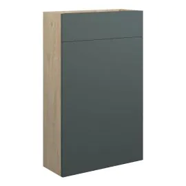 Vasca Liscio 500mm Slim WC Unit - Matt Green (Oak Cab) 