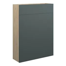 Vasca Liscio 600mm Slim WC Unit - Matt Green (Oak Cab) 