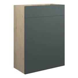 Vasca Liscio 600mm Standard WC Unit - Matt Green (Oak Cab) 
