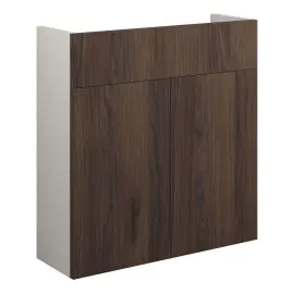 Vasca Liscio 600mm Slim Basin Unit - Warm Walnut (Grey Cab) 