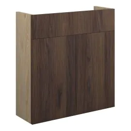Vasca Liscio 600mm Slim Basin Unit - Warm Walnut (Oak Cab) 