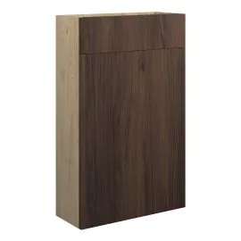 Vasca Liscio 500mm Slim WC Unit - Warm Walnut (Oak Cab) 