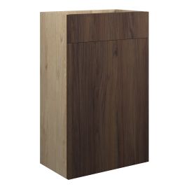 Vasca Liscio 500mm Standard WC Unit - Warm Walnut (Oak Cab) 