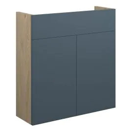 Vasca Liscio 600mm Slim Basin Unit - Matt Arley Blue (Oak Cab) 