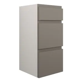 Vasca Salto 300mm Standard 3 Drawer Unit - Matt Stone (Grey Cab) 