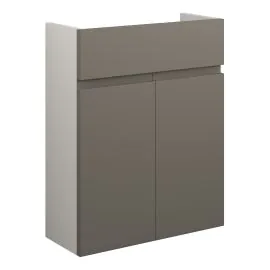 Vasca Salto 500mm Slim Basin Unit - Matt Stone (Grey Cab) 