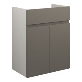 Vasca Salto 500mm Standard Basin Unit - Matt Stone (Grey Cab) 