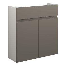 Vasca Salto 600mm Slim Basin Unit - Matt Stone (Grey Cab) 