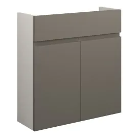 Vasca Salto 600mm Slim Basin Unit - Matt Stone (Grey Cab) 