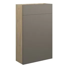 Vasca Salto 500mm Slim WC Unit - Matt Stone (Oak Cab) 