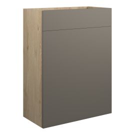 Vasca Salto 600mm Standard WC Unit - Matt Stone (Oak Cab) 