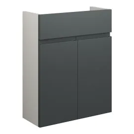 Vasca Salto 500mm Slim Basin Unit - Matt Graphite Grey (Grey Cab) 