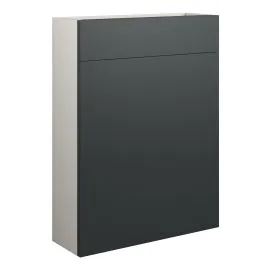 Vasca Salto 600mm Slim WC Unit - Matt Graphite Grey (Grey Cab) 