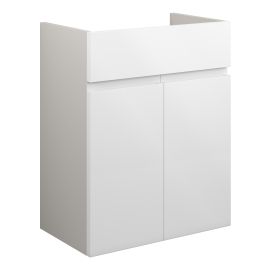 Vasca Salto 500mm Standard Basin Unit - White Gloss (Grey Cab) 