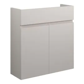Vasca Salto 600mm Slim Basin Unit - Matt Dove Grey (Grey Cab) 