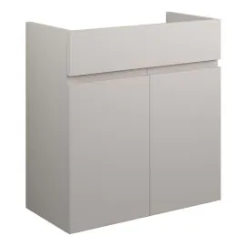 Vasca Salto 600mm Standard Basin Unit - Matt Dove Grey (Grey Cab) 