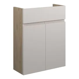 Vasca Salto 500mm Slim Basin Unit - Matt Dove Grey (Oak Cab) 
