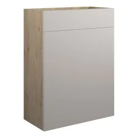 Vasca Salto 600mm Standard WC Unit - Matt Dove Grey (Oak Cab) 