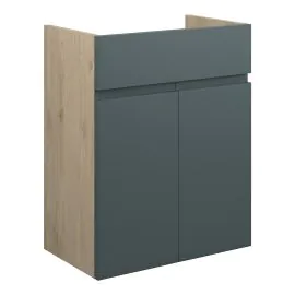 Vasca Salto 500mm Standard Basin Unit - Matt Green Camo (Oak Cab) 