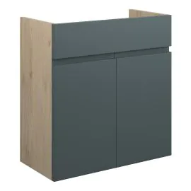 Vasca Salto 600mm Standard Basin Unit - Matt Green Camo (Oak Cab) 